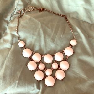 J Crew Factory Multi-tiered White Necklace